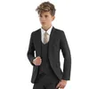 Boys Suit Formal Blazer Wedding Tuxedo 3 Piece Set Kids Jacket Vest Pants Complete Children Clothes