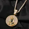 Hip Hop Playing Hands Pendants Necklace Bling Full Zircon Religious Jewelrys Gifts