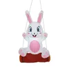 Easter Party Inflatables Bunny with LED Lights Spring Event Outdoor Yard Blow Up Decorations