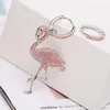 Orecchini a cerchio 2023 Cristallo Cubic Zirconia CZ Rame Flamingo Orecchino Per Le Donne Ragazza Trafitto Pin DYZ002023