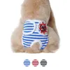 Dog Apparel Pet Shorts Hygiene Physiological Pants Striped Teddy Diaper Washable Bitch Underwear
