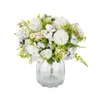 Fleurs décoratives Artificielle Scrapbook Soie Hortensia Rose Faux Daisy Noël Fête De Mariage Bouquet Vases Pour La Maison Chambre Décoration