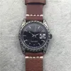 N Watch Luxury Imported Mechanical Movement 316L Fine Steel Case Care Care Calfsiel Strap Watch