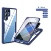 Mobiele telefoon hoesje volledige body cover shell scherm film ge￯ntegreerde anti-fall beschermingskoffers voor iPhone 12 13 14 Pro Max voor Samsung S21 S22 S23 plus ultra