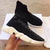 2023 Triple S Knit Socks Shoes 2.0 Running Shoes Runners Mens Women Designer Sneaker Black White Casual Traughers Sneakers 35-45