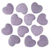 Bolsas de joalheria Tumbeelluwa 1Lot (3pc) Lava Rock Stone Puff Heart Pocket Bolso Cura Palm Chakra Reiki 1.7 '' '