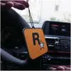 Car Dvr Car Air Freshener 5Pcs Gta Peripheral Trend Fragrance Film R Star Longlasting Sheet Incar Deodorization Hanging Net Red Orname Dhgv5