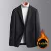 Men's Suits High-end Autumn/winter For Men Solid Color Wool Jacket Thick Slim Business Suit Casual Men's Wear