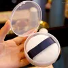 Storage Boxes Loose Powder Box Puff Case For CPB Round Transparent Cosmetic Bag Portable Travel Bags Brush