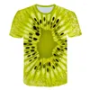 Heren t shirts 2023 est zomer fruit druif aardbeien lemon 3d printing t-shirt heren dames casual grappige t-shi
