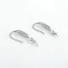 Hook Earring Inställningar 925 Sterling Silver Pearls Diy Jewelry Making Earrings Mount 5 ParS253K7993723