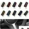 Car Dvr Steering Wheel Covers Customized Car Er Artificial Leather Braid Antislip For Porsche An Cayenne Accessories Drop Delivery Mob Dhinm