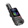 Wideorejestrator samochodowy zestaw samochodowy Bluetooth 1.8 bezprzewodowy nadajnik Fm Aux obsługuje Qc3.0 ładowanie tonów wysokich i niskich dźwięk odtwarzacz muzyczny ładowarka Quick Drop Dhsjt