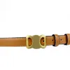 Cintura firmata Fibbia liscia Design retrò Cinture sottili per uomo Donna Larghezza 2,5 cm Vera pelle bovina 4 colori Opzionale