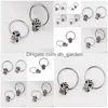 Nez Anneaux Goujons En Gros 10 Pcs / Lot En Acier Inoxydable Hoop Clip Piercing Bijoux Piercings Oreille Tragus Corps Drop Delivery Dhgarden Dh2R5