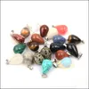 Charmes natuursteen waterdrop hanger rozenkwarts genezing reiki kristal diy ketting oorbellen vrouwen mode sieraden yzedibleshop dr dhnbj