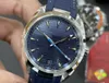 VSF Watch 150m Master Cal A8900 Automatische 41 mm blauwe textuur wijzerplaat roestvrijstalen armband