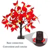 Julekorationer 1pc Artifical Poinsettia Led Tree Night Light Holiday Gifts For Home Decoration 50cm Simulation 50 13 13 CM Table