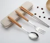 Dinware sets Juego de Cubiertos Porttil Acero Inoxidable Cuchillo Tenedor Cuchara Palillos Con Caja Almacenamiento