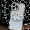 Fälle Designer Phonecase GLINT -Strass -Mobilfunk -Hülle für iPhone 15 14 15pro 14Pro 14Plus 14Promax 13p 12 11 XR Galaxy S23 Retro Shock Proof Cover Shell