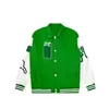 Mens Jackets Baseball varsity jacket letter stitching embroidery autumn and winter men loose causal outwear coats m2