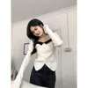 Pulls aux femmes Pullages femmes Élégance Tri tricot Pullover Automne Corée Chic Tempérament irrégulier Top Top Fashion Casual Femme Female Wear