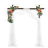 Decorative Flowers 2 Pieces Wedding Arch Kit Welcome Sign Flower Garland For Wall Decor