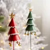 Christmas Decorations Tree Trees Tabletop Ornament Metal Table Desktop Holiday Decoration Artificial Wire Hook Tiny Fake Mini