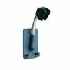 Badzubehörset 360ﾰ Duschständer Kopfhalter Verstellbare selbstklebende Duschkopfhalterung Wandhalterung mit 2 Haken Ständer Badezimmer