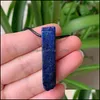 ペンダントネックレスIrregar Quartz Pendum天然石のネックレスアメジストAmazonite Citrines Lapis Pink Crystal Healing Drop Delivery Dhoqa