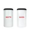 Sublimation Matte 4 In 1 Cooler Tumbler with 2 Lids 16oz Blank Can Cooler White Stainless Steel Straight Tumbler new