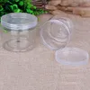 Storage Bottles Jars 20pcs 30/50/60/80/100/120/150ml Empty Plastic Clear Cosmetic Jars Makeup Container Clear Jar Food grade Sample Pot Container 230217
