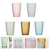 Mugs Glasses Acrylic Drinking Cup Cups Tumblersunbreakable Mug Clear Kitchen Set Water Reusablebeercrystal Coffee Drink Whiskey