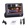 Voiture Dvr Voiture Dvrs En 1 Dvr 170 Degrés 1080P Hd Dash Cam Double Lentille Dashcam Avec Caméra De Recul Avant Arrière À L'intérieur Enregistreur Vidéo 4 Pouces Dhndx