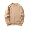 Men's Hoodies 2023 Brand Men Casual Sweatshirt Spring Solid Color Fleece Polyester Pullover Coat Warm Male RS-255