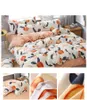 Beddengoed sets schattige roze perzik bedrukte meisjes jongens kinderen bed cover set dekbed volwassen kindbladen kussenslopen dekbed zacht