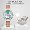 New NAVIFORCE Rose Gold Women Watches Dress Quartz Watch Ladies with Luxury Box Female Wrist Watch Girl Clock Set for 251s