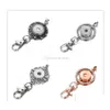 Key Rings Noosa Snap Button Jewelry Keychains Beautif Crystal 18Mm Lanyard Ring Holder For Women Female Drop Delivery Dhajn