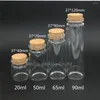 Storage Bottles High-quality 37 120mm 90ml Wishing Glass Bottle With Cork 90cc Vials Display Wholesale 10pcs/lot