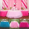 Tanta de mesa TULLE TUTU SAIA TABELA EQUIPE DE CASELO DE CELEBRO DACAS DE BEBÊ PARA BEBÊ DOBRIL