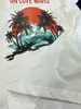 xinxinbuy Men designer Tee t shirt 23ss Paris coconut tree vacation short sleeve cotton women white black Beige S-2XL