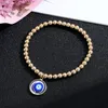 Turkije Blue Evil Eye Charms Armband Vrouwen Handgemaakte Vergulde Kralen Touw Ketting Geluk Armbanden Meisje Partij Sieraden Gift Paar