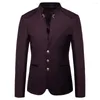 Ternos masculinos da tendência de moda casual de 2023 Moda Metal Metallic Small com jaqueta embelezada Blazer Men