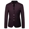 Herenpakken de 2023 formele casual heren modetrend metallic knop klein pak met verfraaide jas blazer mannen