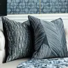 Подушка для подушки на подушках декоративные чехлы черно -белая полоса легкая роскошная северная вилла вилла диван