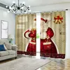 Curtain & Drapes Babson Purple Christmas House Decoration DIY Po Shading Personalized 3D Digital Printing