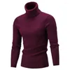 Men's Sweaters Knitted Knit Pullovers 2023 Men Warm Jumper Slim Fit Top Turtleneck Autumn Man Winter Casual Sweater Rollneck