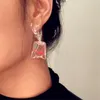 Boucles d'oreilles à la mode résine fleur étoile de mer sac pour femmes Anti allergie gracieux Joker drôle poisson rouge boucle d'oreille poche à eau bijoux