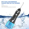 Toothbrush ag portátil Irrigador oral portátil USB FLOSSER DE ÁGUA DE ÁGUA DE ÁGUA DE ÁGUA 300ML 5MODELOS TANQUE DE ÁGUA DE DENTES PROMUTAS DE DERATOS DE ÁGUA 230217