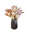 Fleurs décoratives une jacinthe d'automne Faux (5 tiges/bouquet) 15 "longueur Simulation Delphinium pour mariage maison artificielle